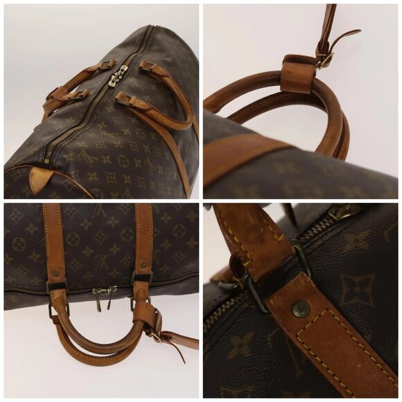LOUIS VUITTON Monogram Keepall 55 Boston Bag M41424 LV Auth 139234 - Picture 16 of 16